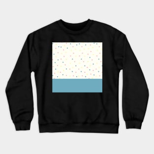 Minimal dots pattern blue Crewneck Sweatshirt